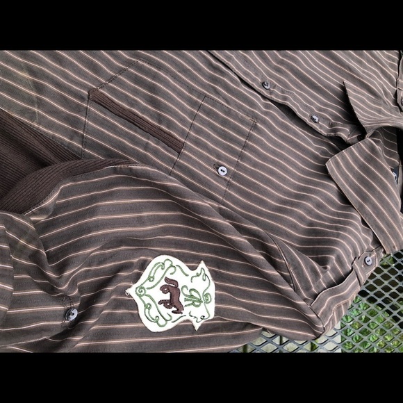 XL Goode Rider brown riding top w winched back and stretchy side panels. - Picture 7 of 11